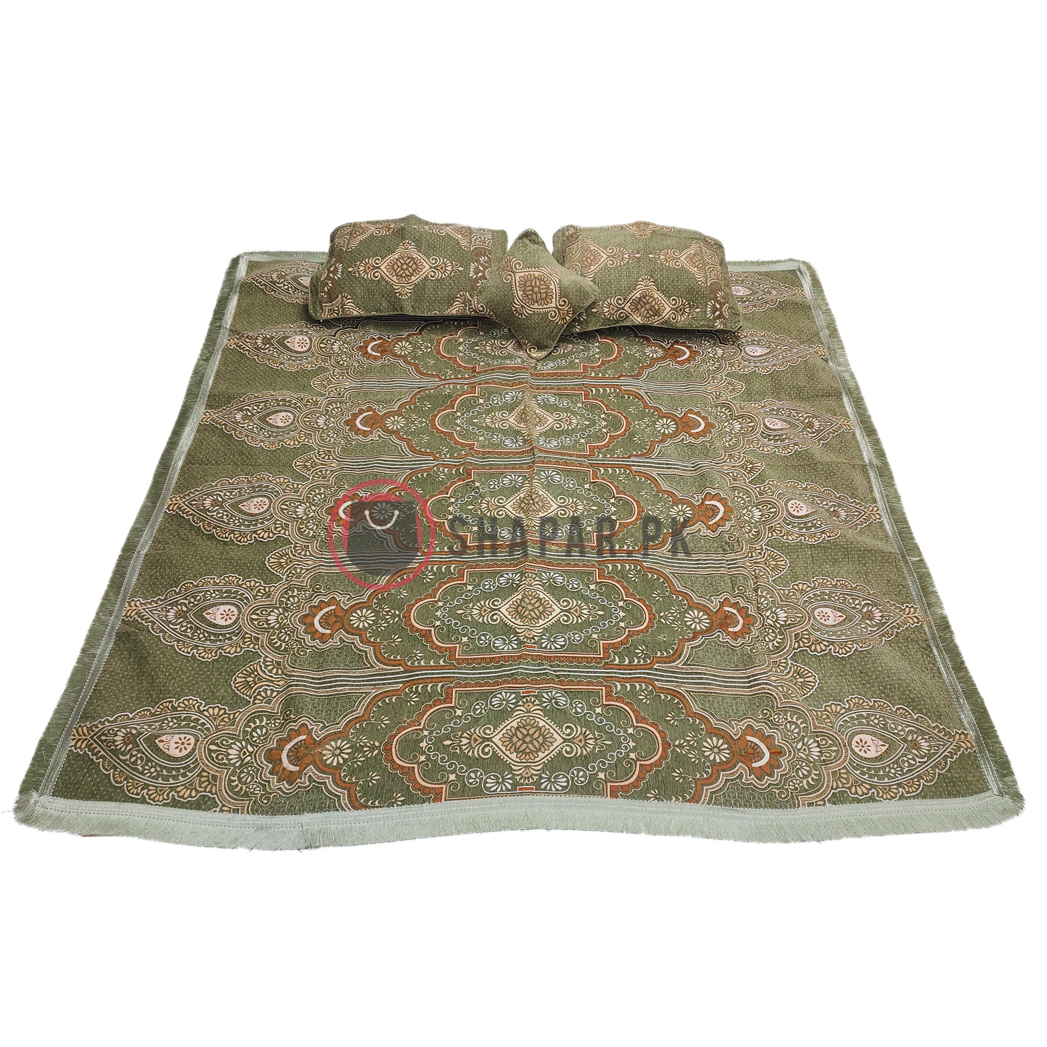 Velvet Jacquard Double Bedsheet 4pc VJDB6