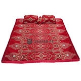 Velvet Jacquard Double Bedsheet 4pc VJDB6